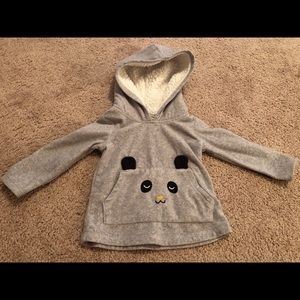 18 month panda hooded lined sweatshirt